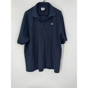 Lacoste Sport Men's Half Zip Polo Shirt Short Sleeve Athletic Casual Size 7